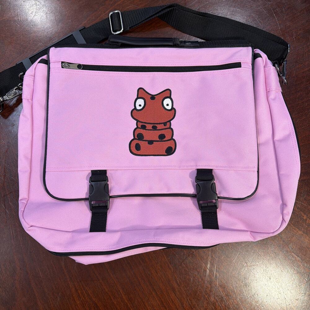 Travel Crossbody Laptop School Bag Pink - See Description - Picture 2 of 10